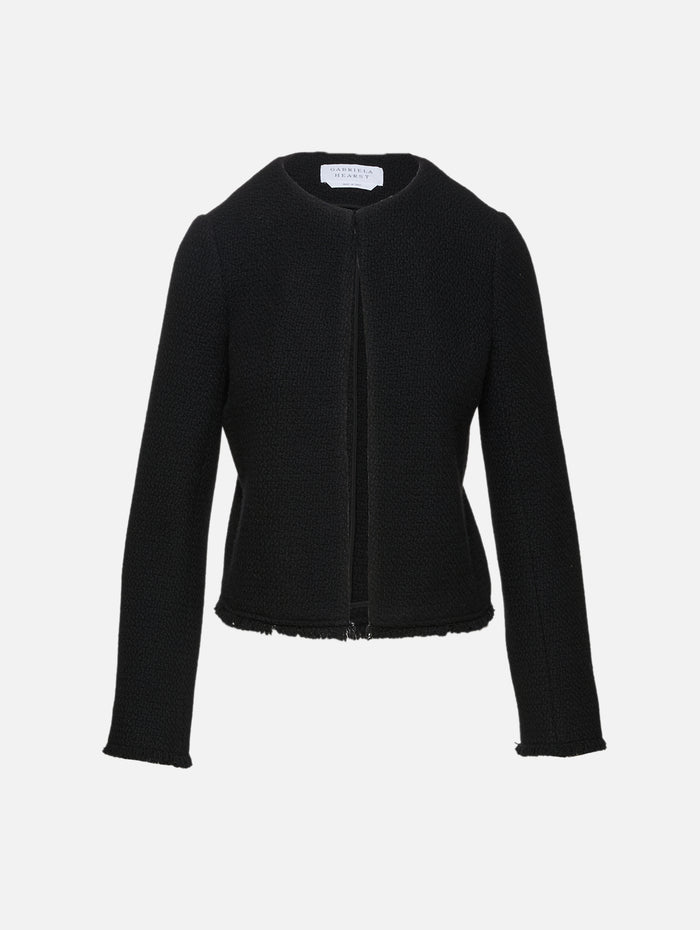 Normand Jacket,GABRIELA HEARST,BLACK,Image 1