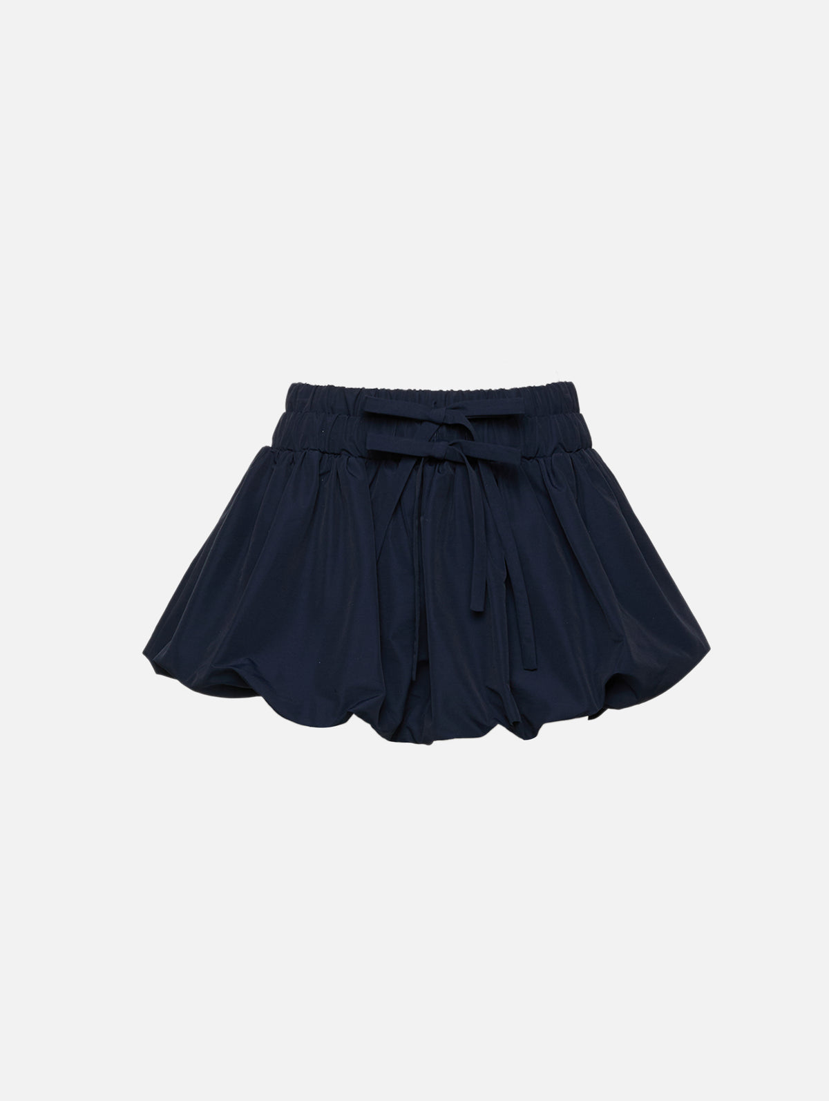 Ruched Bubble Skirt,MONSE,DARK SAPPHIRE,Image 1
