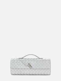 Andiamo Clutch,BOTTEGA VENETA,SILVER,Image 1
