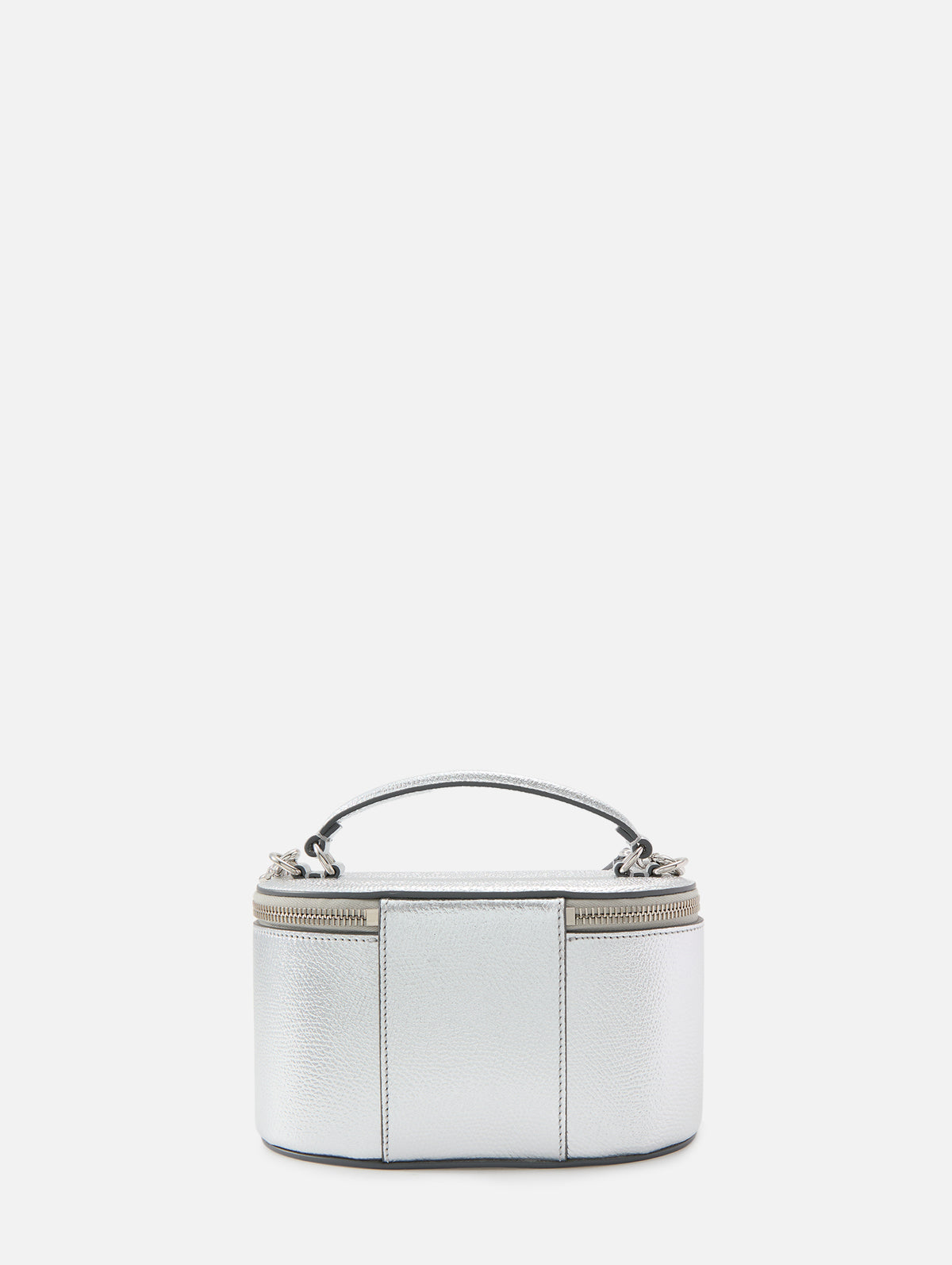 V Logo Vanity Case,VALENTINO GARAVANI,SILVER,Image 2