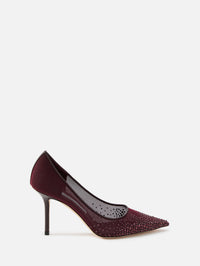 Love Mesh Pump 85mm,JIMMY CHOO,DEEP MERLOT,Image 1