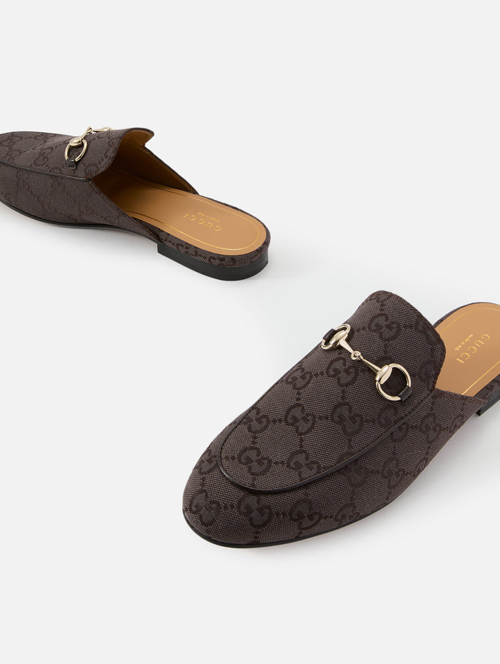 Princetown Mule,GUCCI,DARK BROWN,Image 1