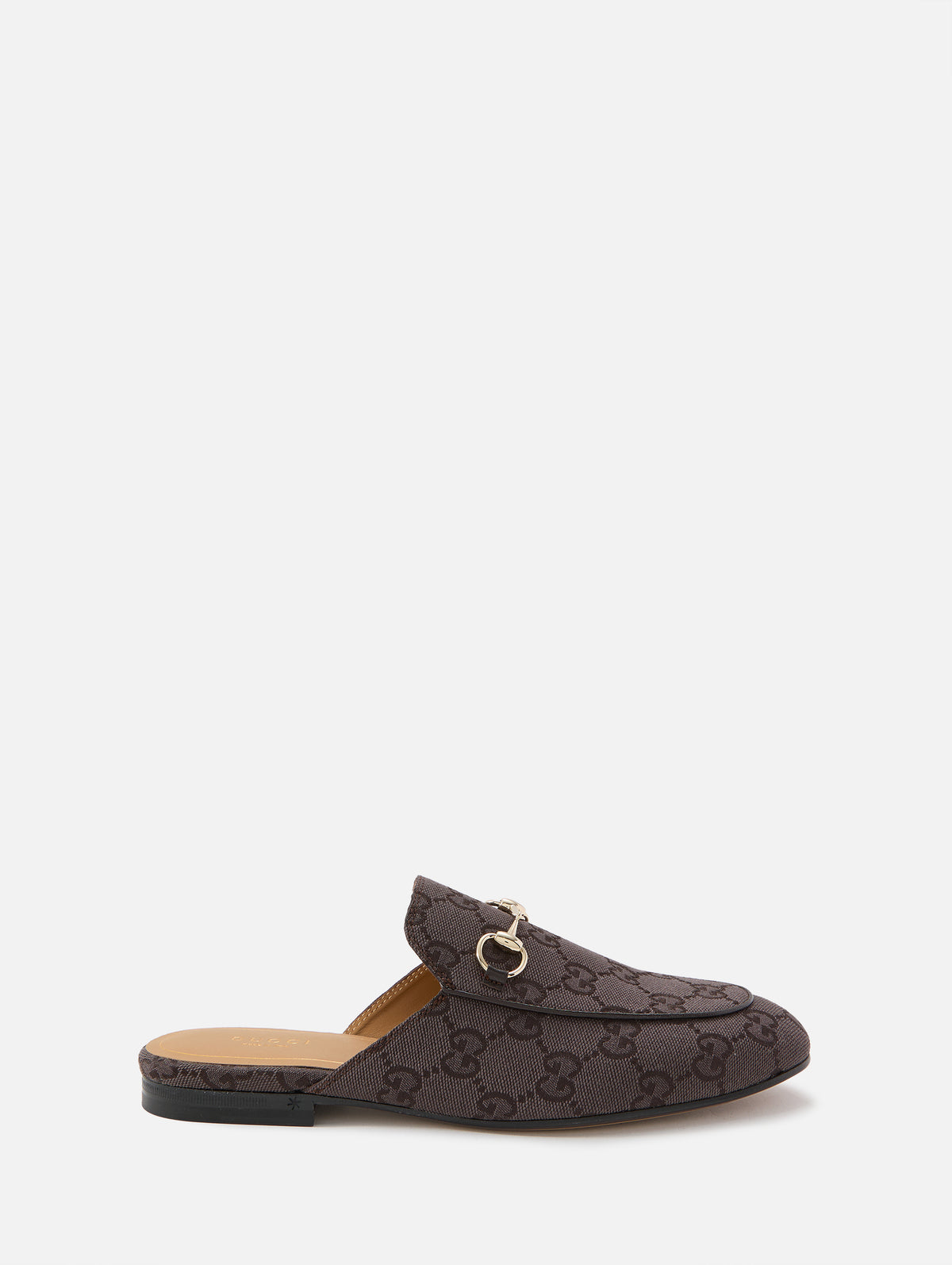 Princetown Mule,GUCCI,DARK BROWN,Image 1
