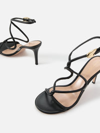 Black Mamba Strappy Sandal 85mm,GIANVITO ROSSI,BLACK,Image 2