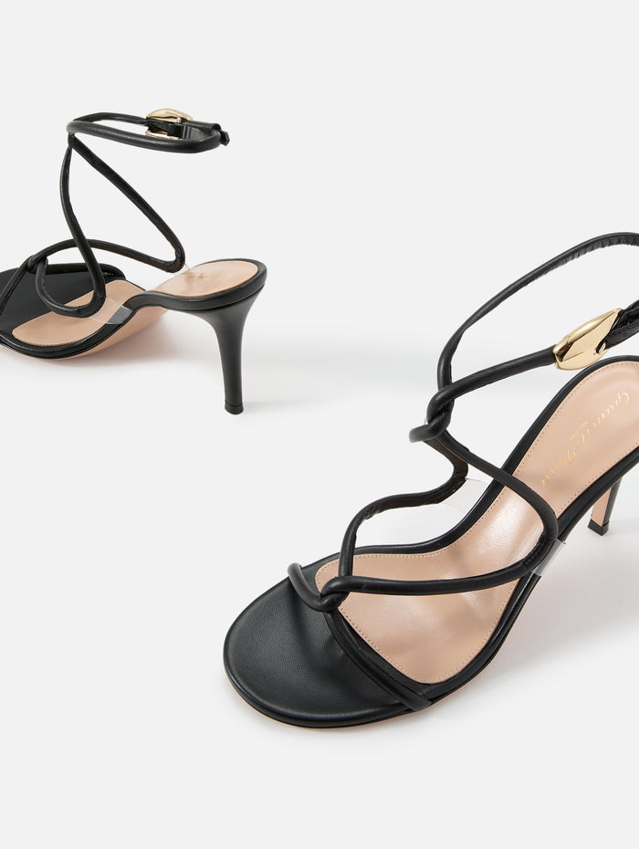 Black Mamba Strappy Sandal 85mm,GIANVITO ROSSI,BLACK,Image 1