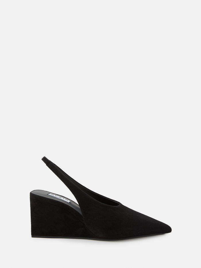 Slingback Wedge 75mm,ALAIA,NOIR,Image 1
