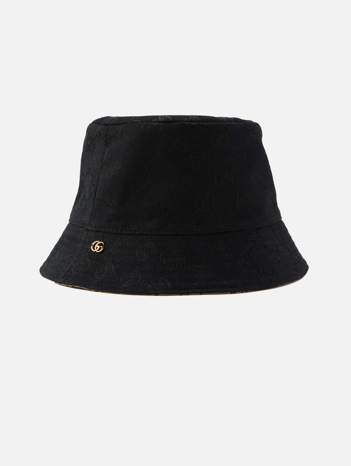 GG Canvas Bob Fedora,GUCCI,BLACK/BEIGE,Image 1
