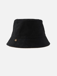 GG Canvas Bob Fedora,GUCCI,BLACK/BEIGE,Image 1