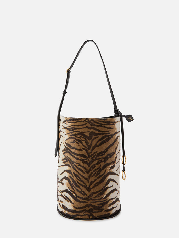 Small Bucket Bag,ALAIA,NATUREL,Image 1
