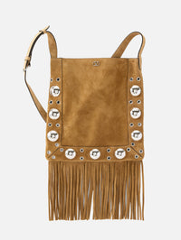 Medium Studded Crossbody Bag,VALENTINO GARAVANI,HAVANA BEIGE,Image 1