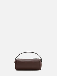 Round 90s Bag,THE ROW,DARK BROWN,Image 2