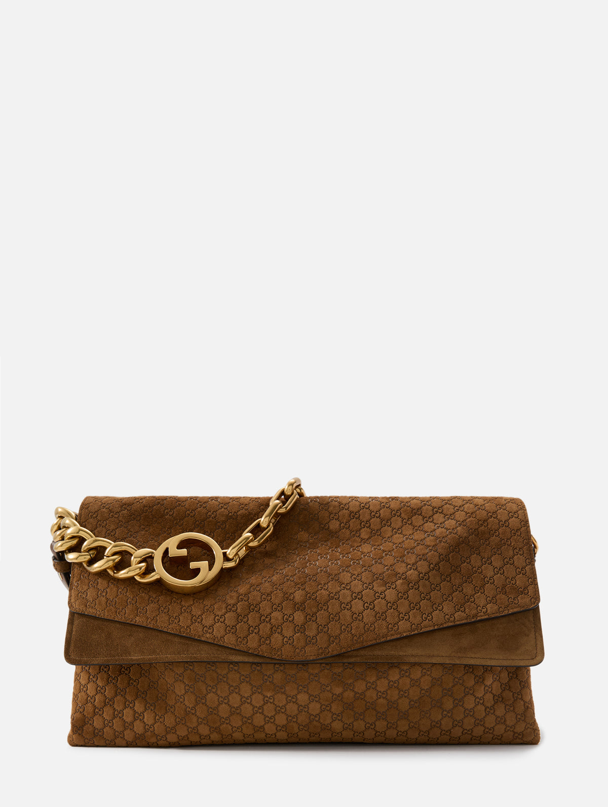 GG Chain Shoulder Bag,GUCCI,DARK BROWN,Image 1
