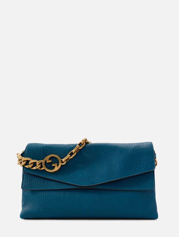 GG Chain Shouler Bag,GUCCI,PETROL BLUE,Image 1