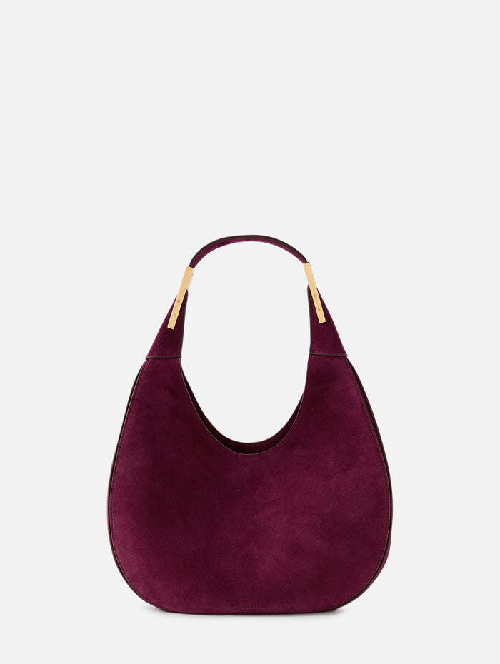 Small Florence Hobo Bag,SAVETTE,PLUM,Image 1