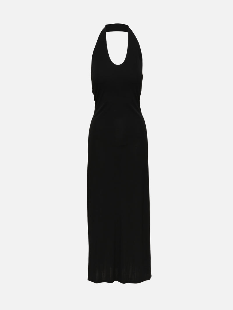 nightway glitter lace keyhole halter dress Nightway