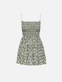 Shirred Bodice Mini Dress,MATTEAU,VINE,Image 1