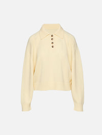 Homere Polo Sweater,LOULOU DE SAISON,BUTTER,Image 1