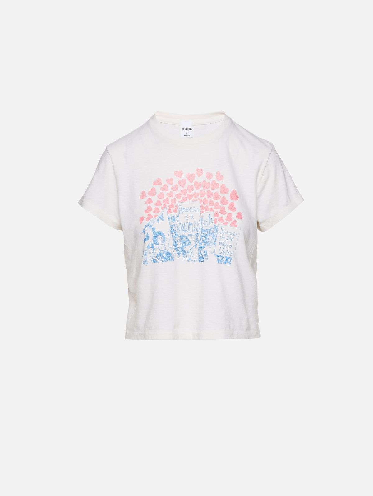 50s Boxy Tee,RE/DONE,VINTAGE WHITE,Image 1