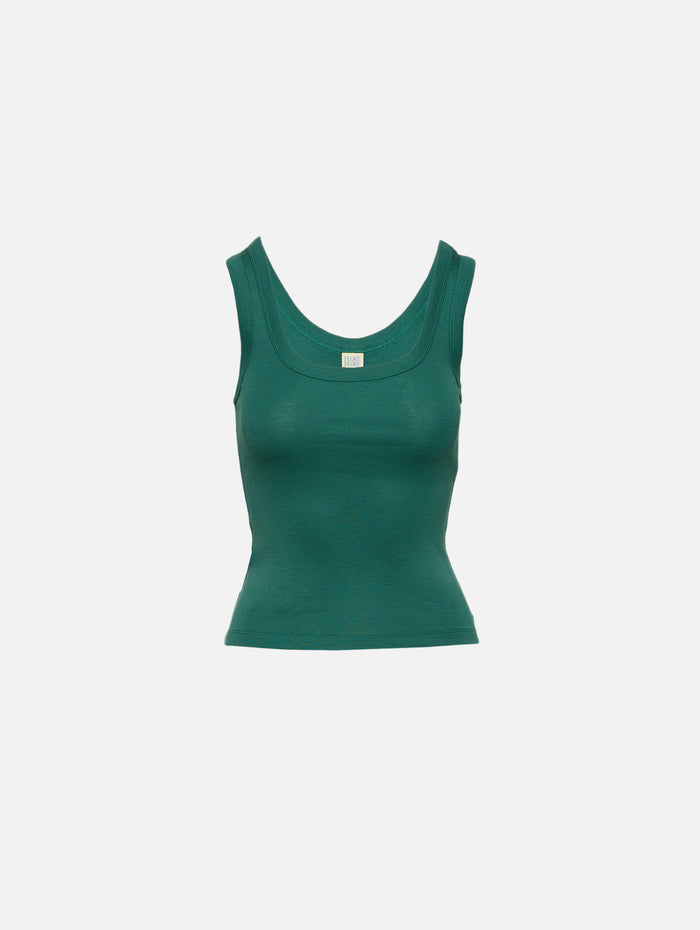 Hillie Tank,FLORE FLORE,EVERGREEN,Image 1