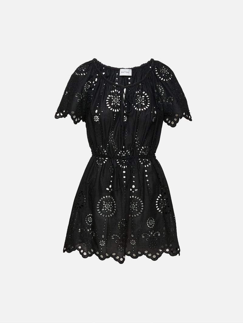 next black embroidered dress Nova - Black Embroidered Dress