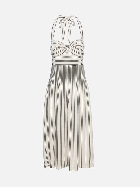 ZIMMERMANN Daylight Twist Midi Dress | Cream/Black
