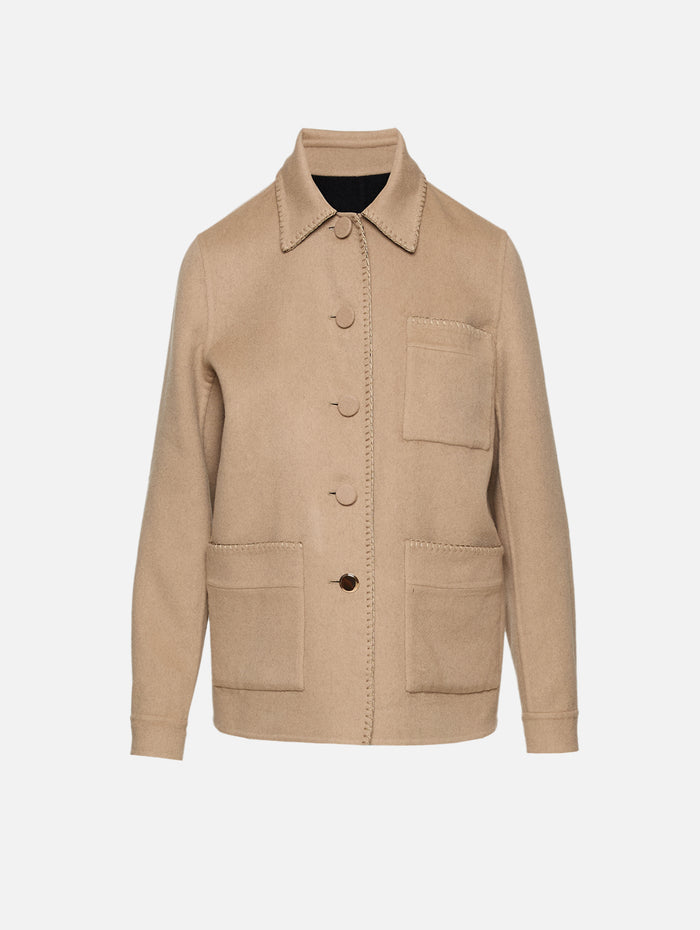 Ulu Chore Jacket,GABRIELA HEARST,CAMEL/BLACK,Image 1