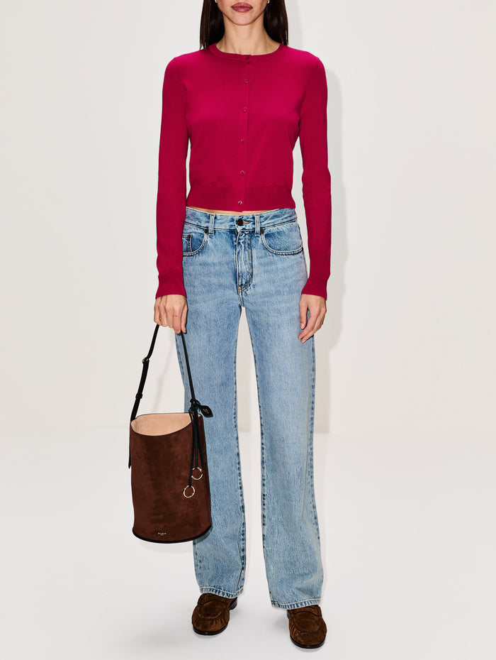 Small Bucket Bag,ALAIA,BRUN,Image 1