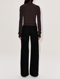 Aubrey Cardigan,BRANDON MAXWELL,TRUFFLE,Image 3