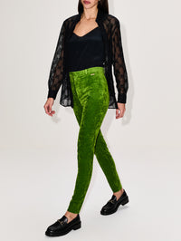 High Waisted Pant,GUCCI,VIVID GREEN,Image 3