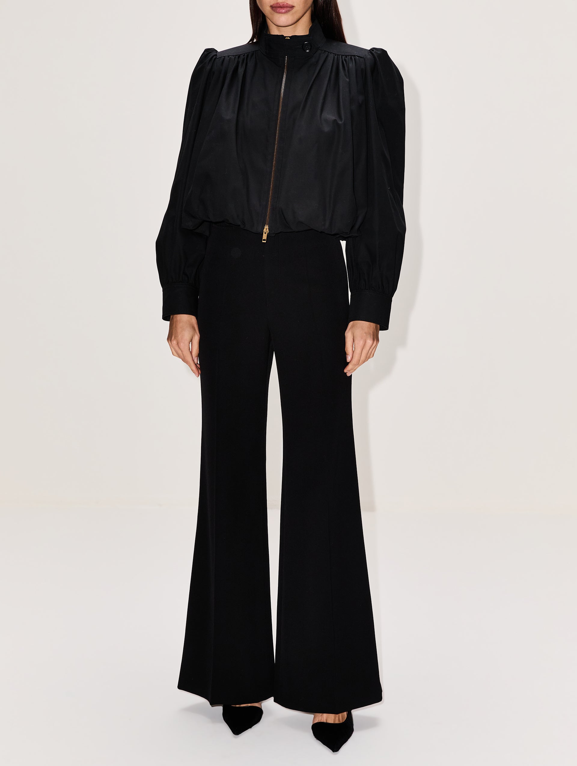 Mock Neck Zip Up Jacket | CHLOÉ | elysewalker