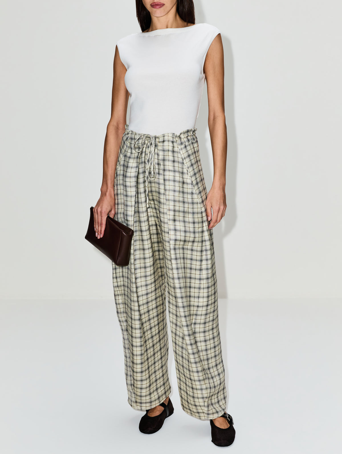 Clemence Pant,KALLMEYER,SPRUCE PLAID,Image 2