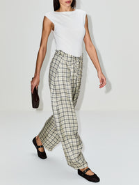 Clemence Pant,KALLMEYER,SPRUCE PLAID,Image 3