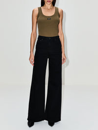 Logo Tank,MIU MIU,MILITARY GREEN,Image 2