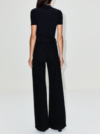 Short Sleeve V Neck Sweater,MAX MARA,ULTRAMARINE,Image 3