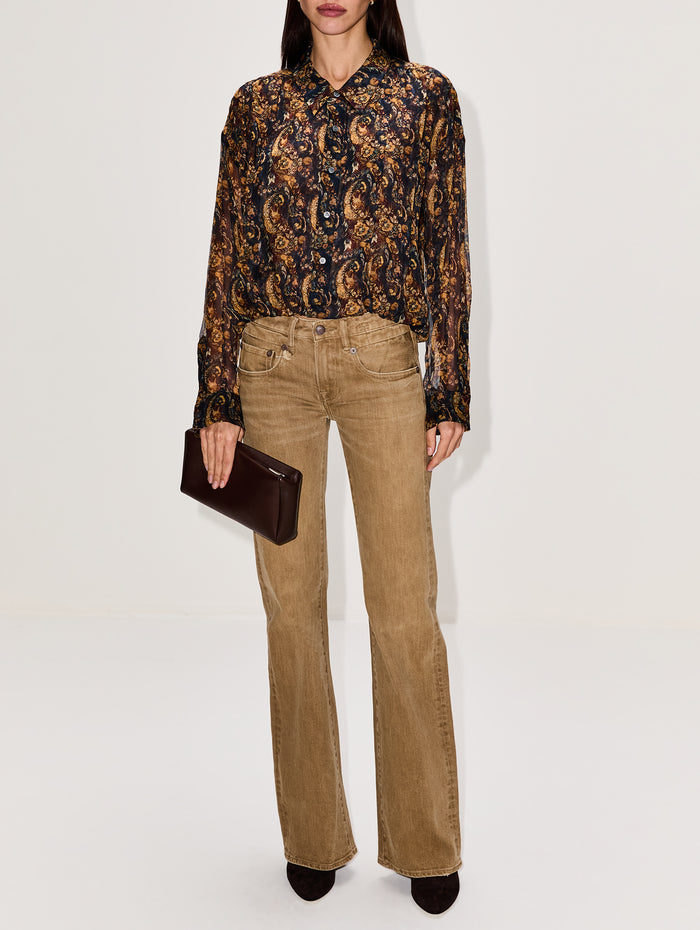 Bubble Shirt,R13,MULTICOLOR PAISLEY,Image 1