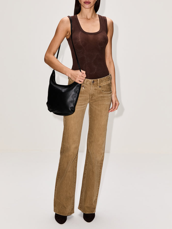 Jade Scoop Neck Tank,ELYSEWALKER LABEL,ESPRESSO,Image 1