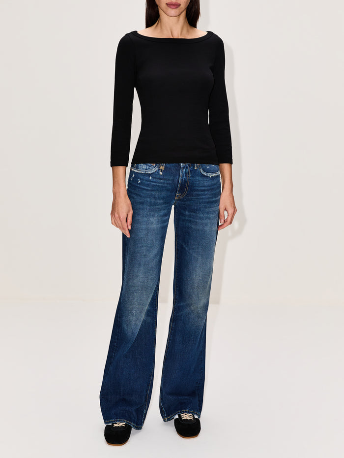 Steffi Tee,FLORE FLORE,BLACK,Image 1