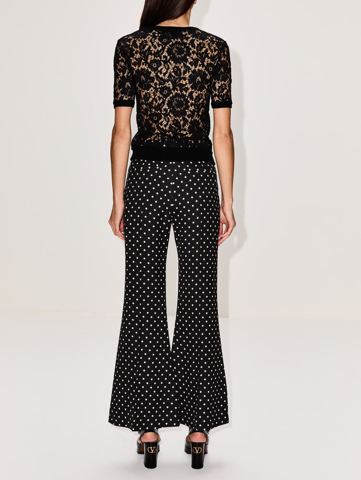 Polka Dot Pant,VALENTINO GARAVANI,NERO,Image 4