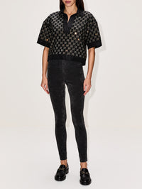 High Waisted Pant,GUCCI,PETROL,Image 2