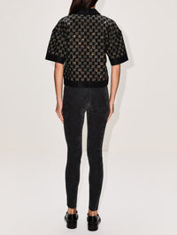 High Waisted Pant,GUCCI,PETROL,Image 4