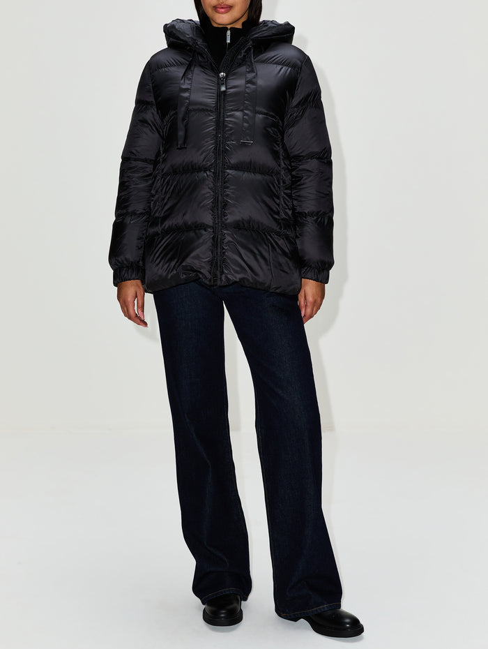 Seia Puffer Coat,MAX MARA,BLACK,Image 1