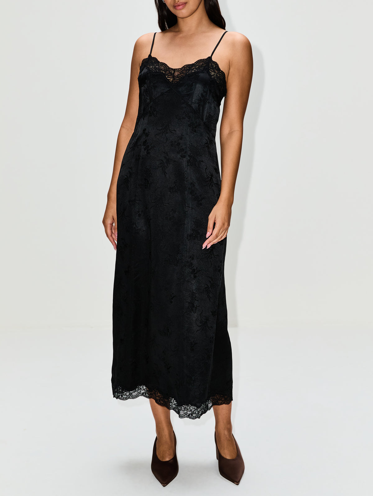 Givre Dress,VANESSA BRUNO,NOIR,Image 2