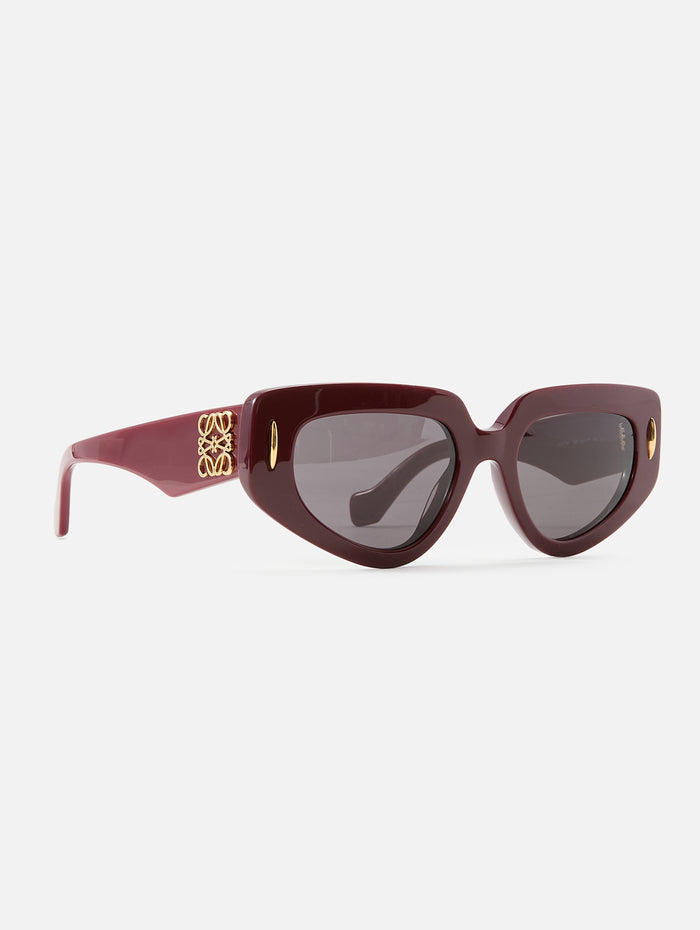 Anagram Sunglasses,LOEWE EYEWEAR,MAROON,Image 1