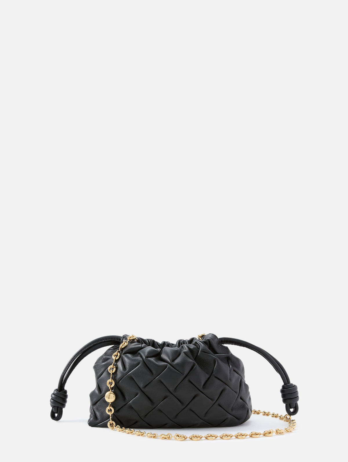 Mini Flamenco Purse,LOEWE,BLACK,Image 1