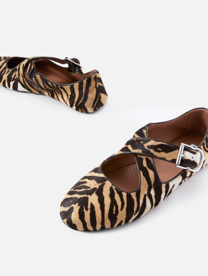 Ballet Flat,ALAIA,NATUREL,Image 1