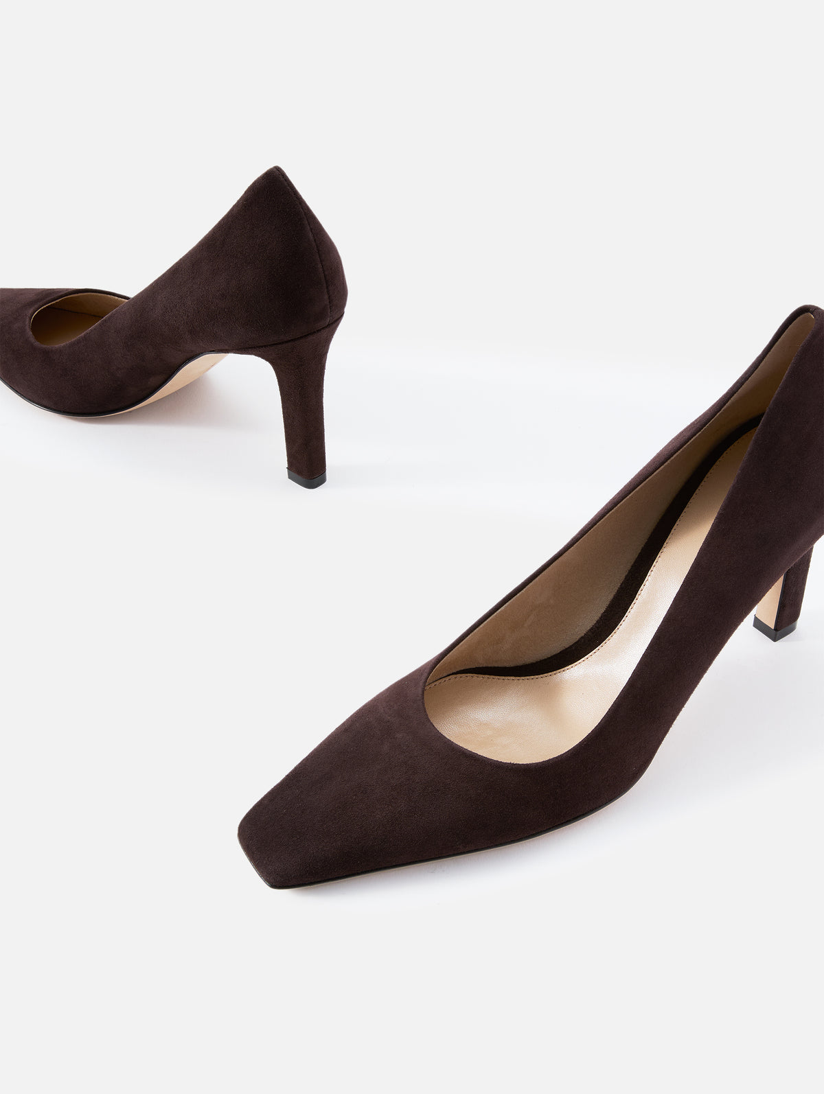 Carla Pump 80mm,THE ROW,LACQUER BROWN,Image 2