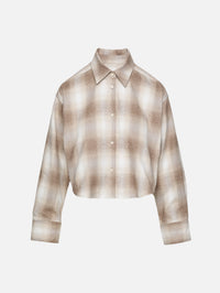 Ana Cropped Shirt,CITIZENS OF HUMANITY,SCHIFFER PLAID,Image 1