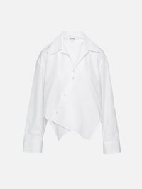 Crossed Blouse,LOEWE,WHITE,Image 1