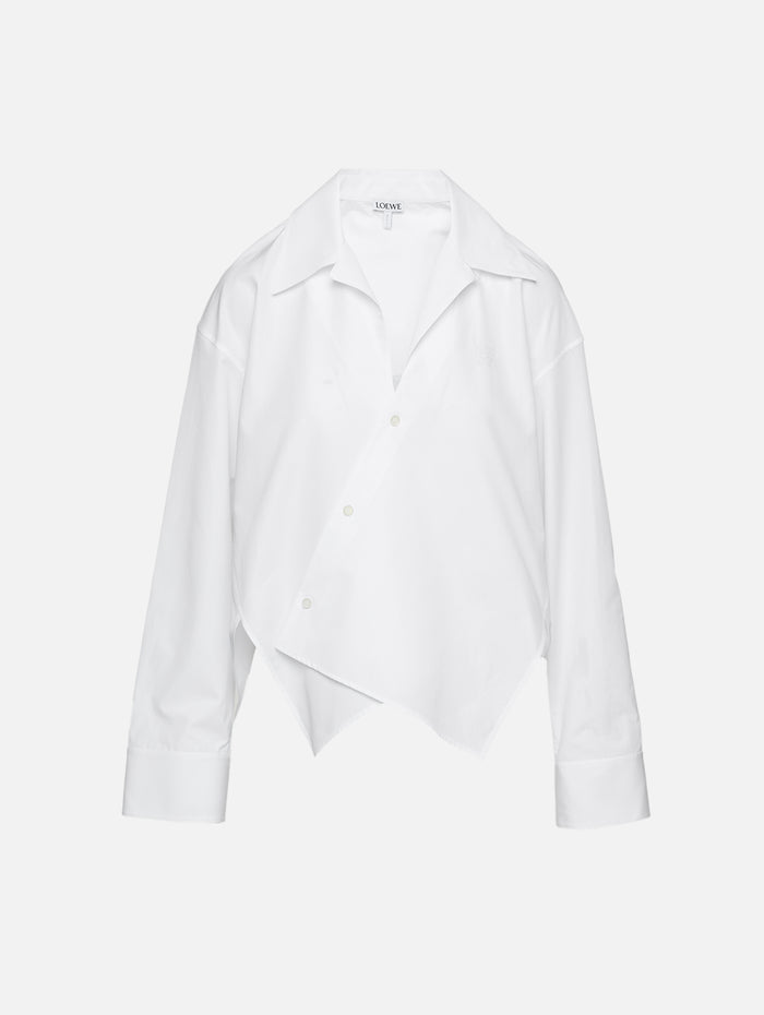 Crossed Blouse,LOEWE,WHITE,Image 1