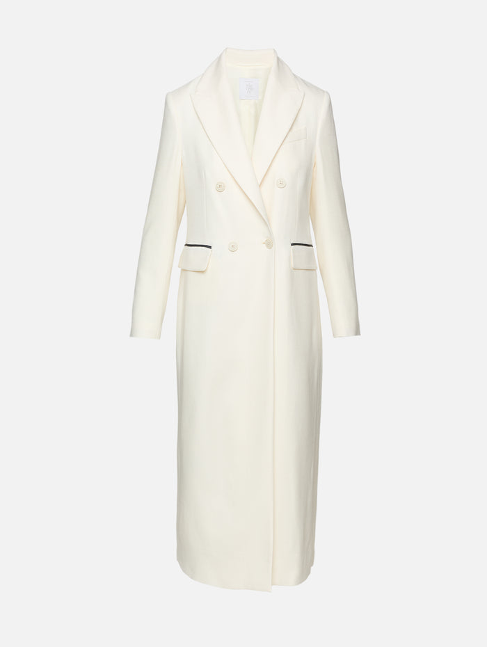 Duster Coat,ELEVENTY,WHITE,Image 1